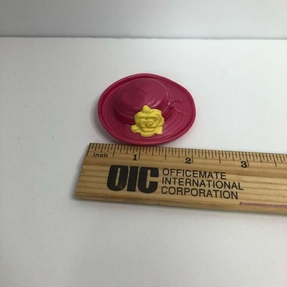 fisher price loving family dollhouse pink sun hat mother girl yellow flower - Picture 5 of 7